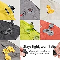 Vista 7 de KINSUN Kin Pump Bomba de aire ultraligera para colchonetas de dormir, mini bomba eléctrica de 0.18 onzas con múltiples adaptadores para inflables