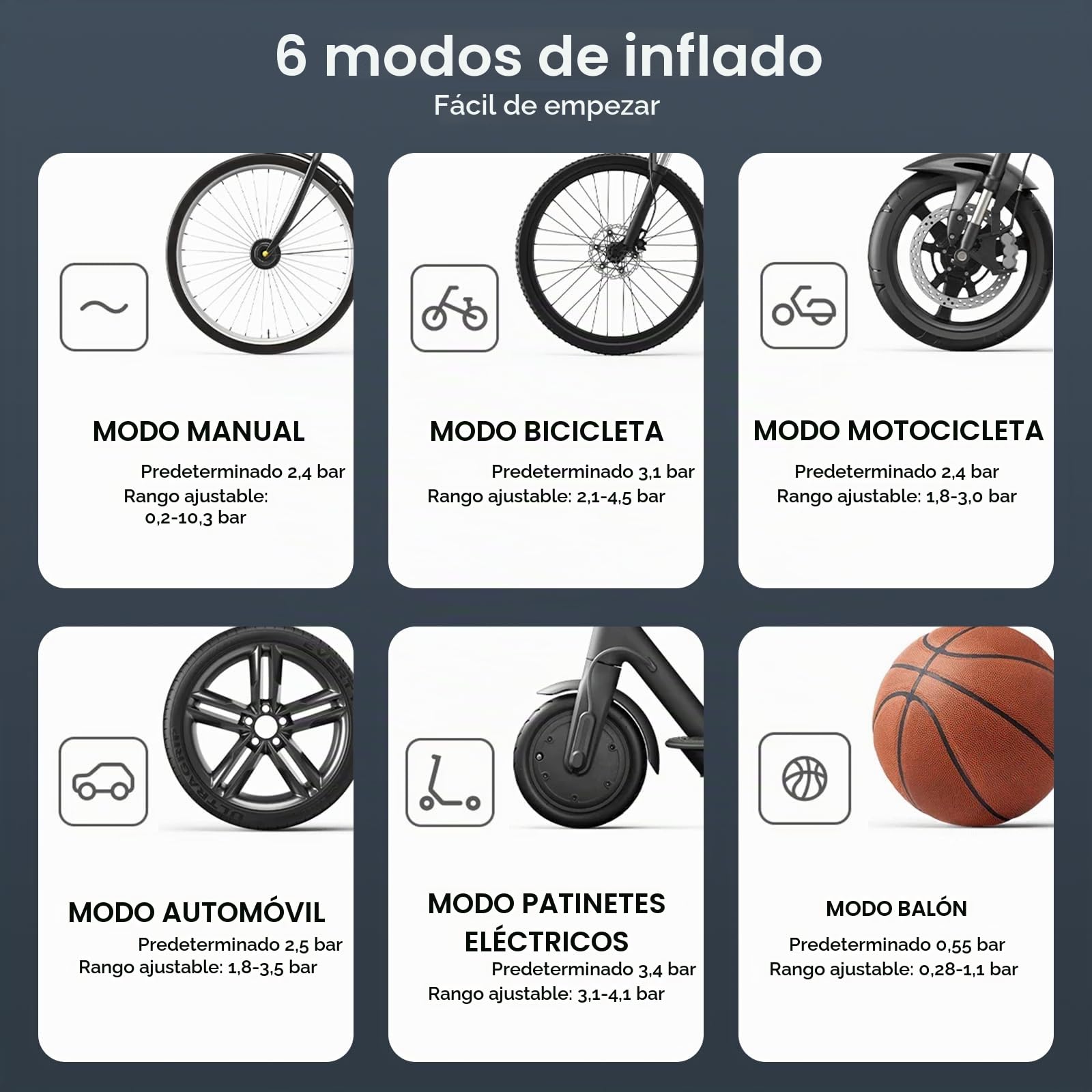 XIAOMI Compresor Aire Portatil 2, Inflador Electrico de 6 Modos, 150 PSI, Batería de 2000 mAh, Pantalla LED, Apto para Coches, Bicicletas, Motocicletas, Scooters y Balones