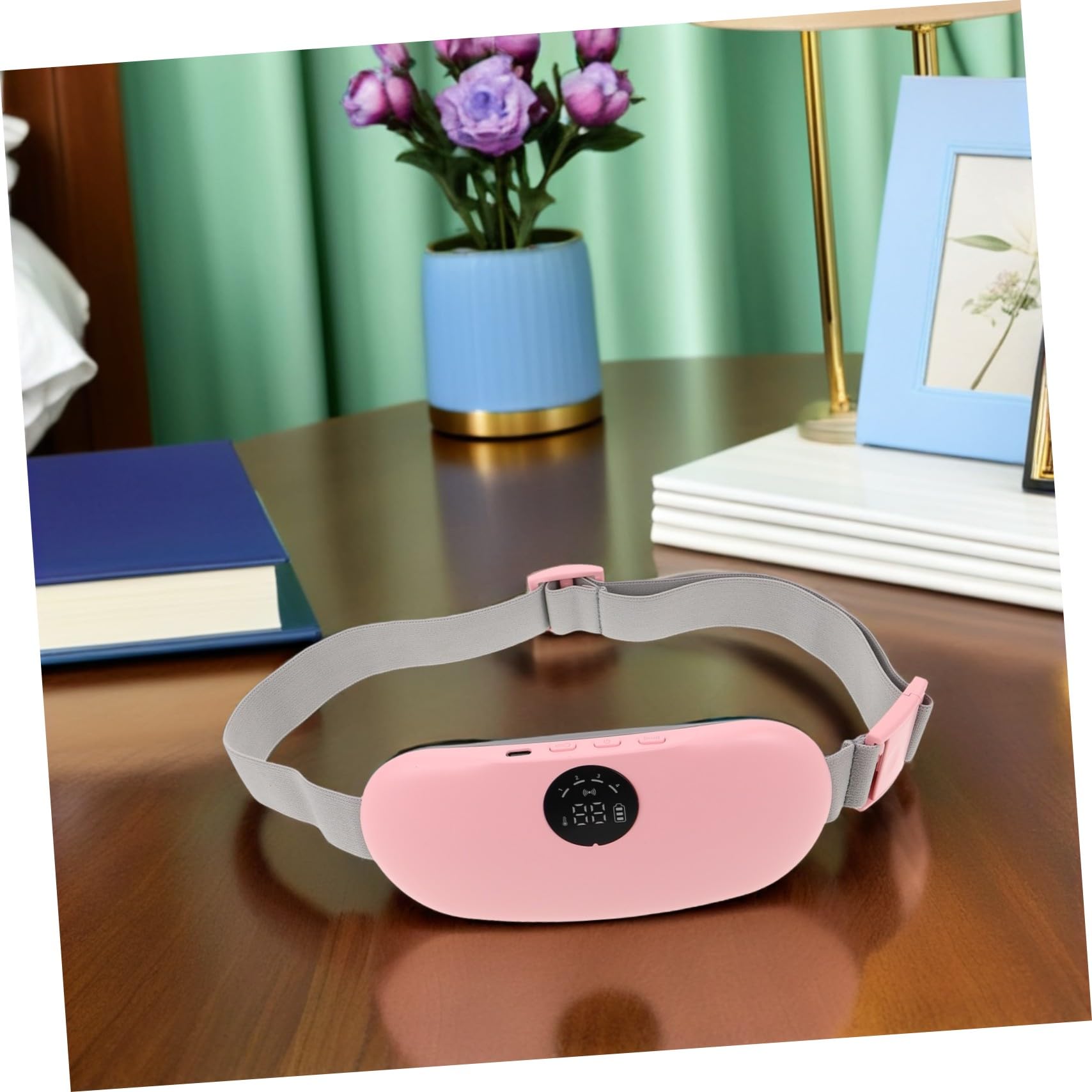 Almohadilla Térmica Para Niñas Calentador Menstrual Cinturón Para La Fiebre Menstrual Masajeador Lumbar Eléctrico Portátil Masajeador Uterino