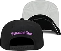 Vista 3 de Mitchell & Ness Toronto Raptors NBA Hyper Loops DNA Snapback Gorra Ajustable - Negro/Púrpura, Negro