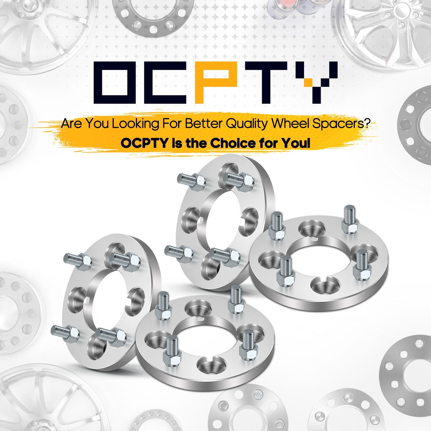 OCPTY 4X 4 Lug Wheel Adapters 4x100 to 4x114.3 12x1.5 71mm 15mm Compatible with 2007-2012 for Toyota for yaris 1989-2002 for Toyota for Corolla 1980-2007 for Honda for Civic wheel spacers adapters