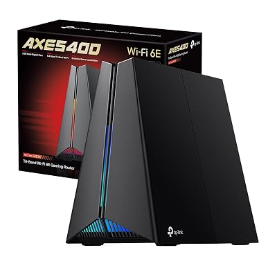 TP-Link Archer GXE75 Router Wi-Fi 6E AXE5400Mbps Tri-Band, 4 Porte Gigabit