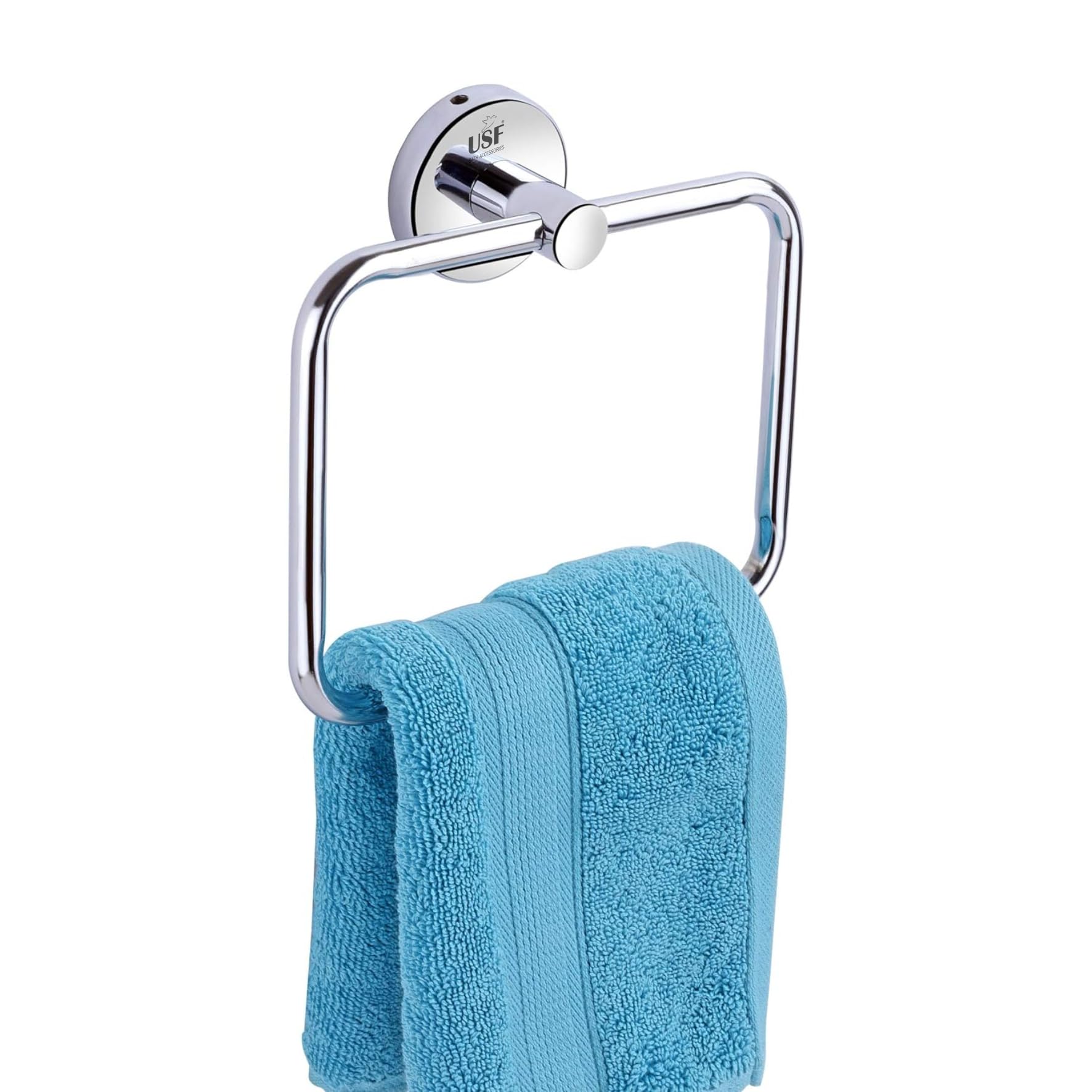 USF 304 Stainless Steel Towel Hanger Holder Ring for Wash Basin & Bathroom (Square | Height 6 Inches | Width – 6.5 Inches | Silver) (B07Y8J1LBK) Amazon Price History, Amazon Price Tracker