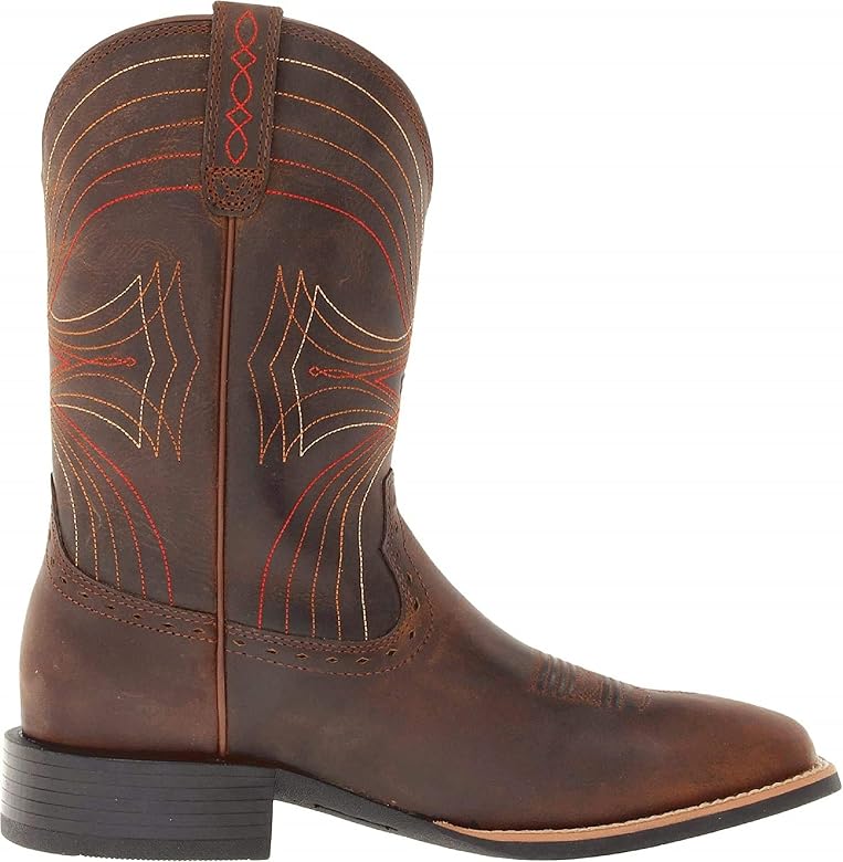 Ariat Men's Sport Wide Square Toe Boots - Distressed Brown