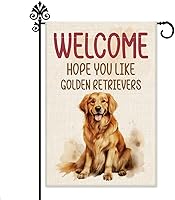 Vista 9 de Hafhue Dios es Grande Los Perros Son Buenos Bandera de Jardín de Bienvenida, Bandera de Patio para Vacaciones al Aire Libre, Decoración de Porche