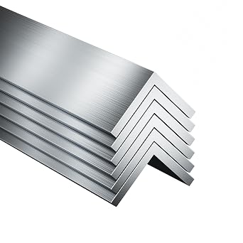 8 PCS 5" x 1" x 1" Premium Aluminum Angle Set,Versatile 1/8" Thickness - Ideal Aluminum Angle Stock for Versatile Projects, High-Quality 6061 Alloy