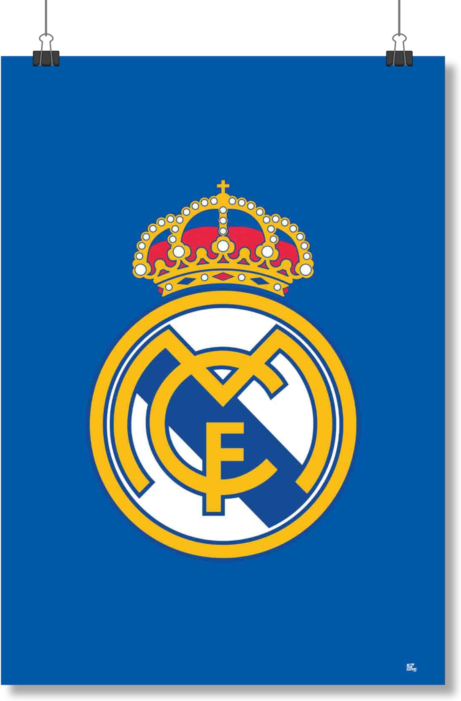 – Real Madrid CF Blue Crest Poster Unframed A2