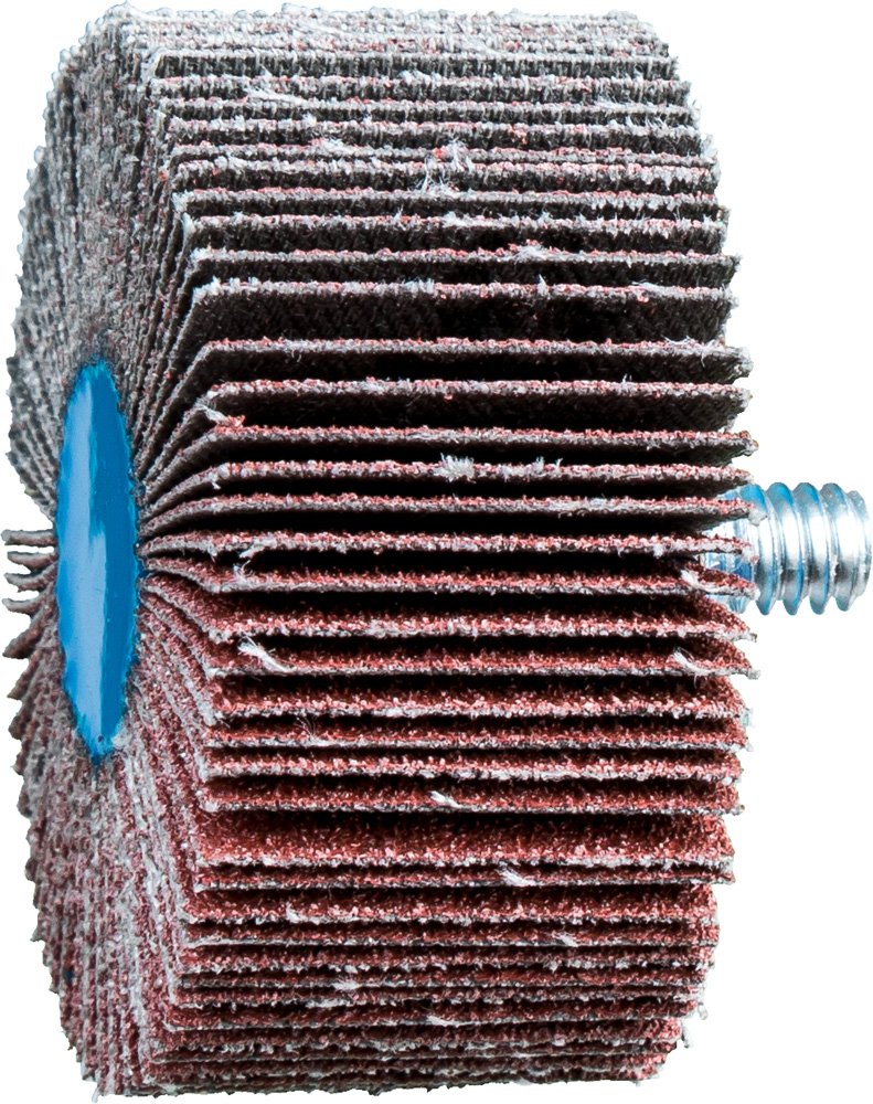 PFERD 45371 Quick-Change Flap Wheel, Aluminum Oxide A, 2" Diameter x 1" Length, 1/4" Shank, 80 Grit, 1/4-20 Thread, 23000 Max RPM (Pack of 10)
