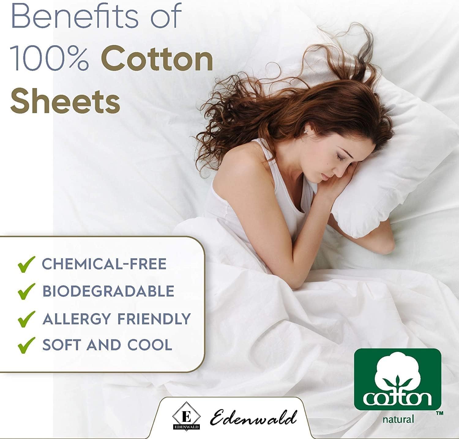 White Flat Sheet only 400TC Satin Hotel Linen (King Size, 108x108 Inches)