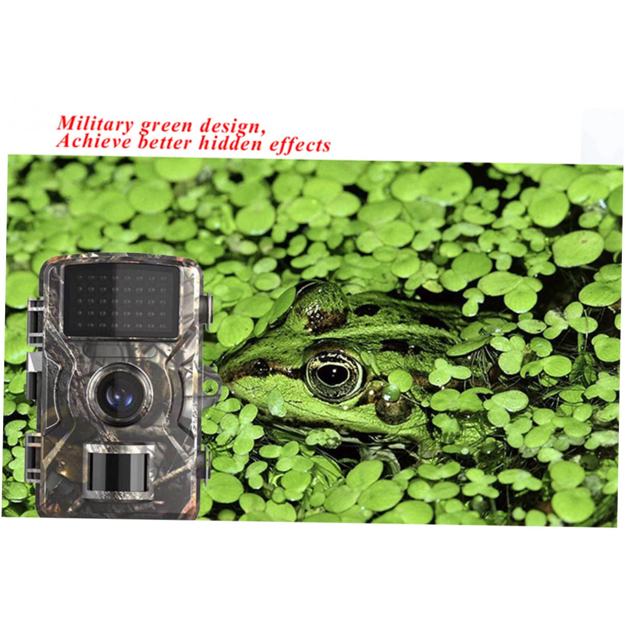 Sosoport Night Vision Hunting Camera Scouting Camera with Trigger for Wildlife Monitoring and Outdoor Security Green