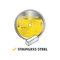 Vista 2 de Evolution 14BLADESS Cuchilla de acero inoxidable de 90 dientes de 14" Cuchilla de sierra TCT para Evolution S14CPS, S15CPS, S355MCS, S355CPSL