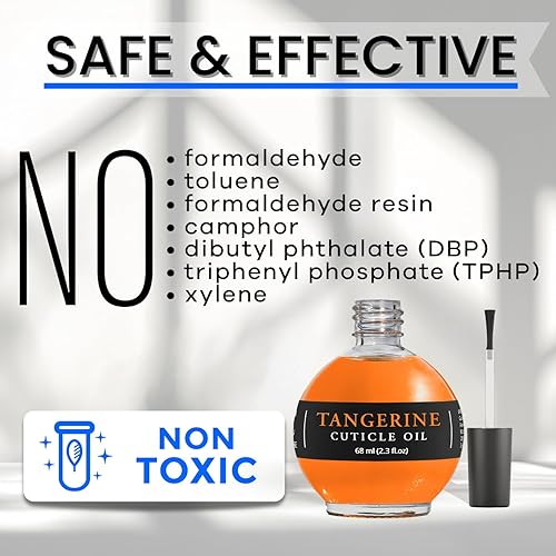 Miniatura 6 de Ellie Chase Aceite reparador de cutículas para uñas, 2.3 onzas líquidas, aroma a mandarina, fortalecedor de uñas, suavizante de cutículas