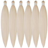 Vista 74 de Cabello trenzado para niños preestirado de 16 pulgadas, color negro, Yaki ez, trenzado para niños, trenzas sin nudos