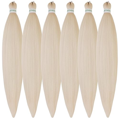 Miniatura 74 de Cabello trenzado para niños preestirado de 16 pulgadas, color negro, Yaki ez, trenzado para niños, trenzas sin nudos