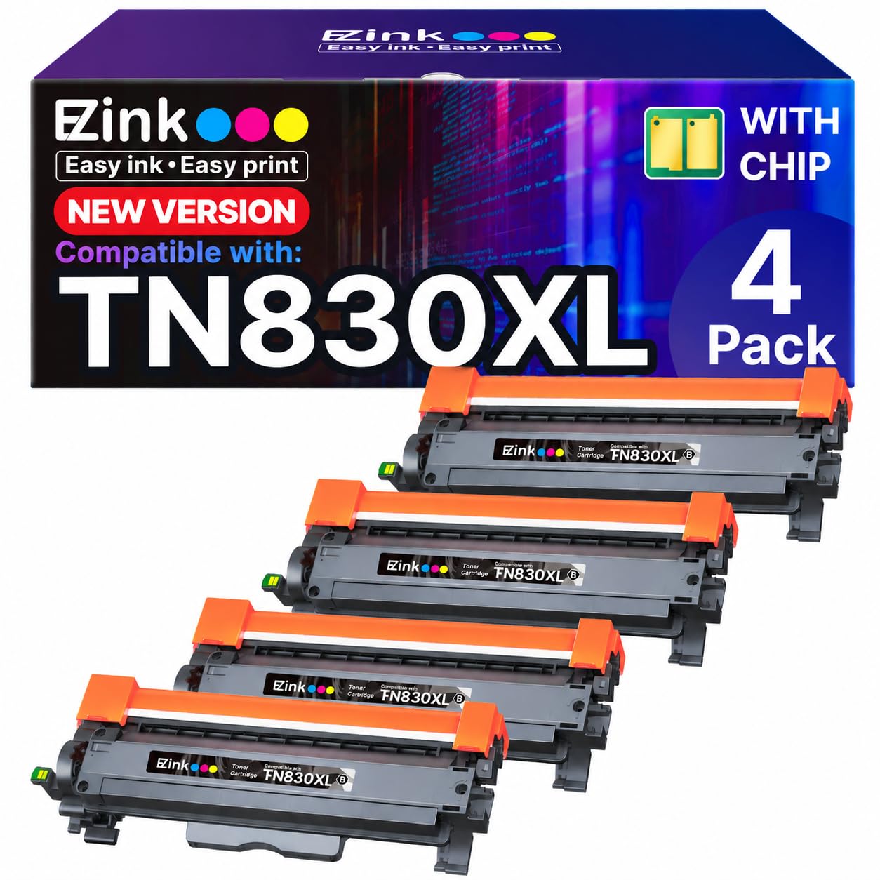 TN830XL TN830 Toner for Brother Printer DCP-L2640DW HL-L2460DW High Yield