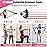 Resistance Bands with Handles for Women, 5 Level Exercise Bands Workout Bands for Physical Therapy, Yoga, Pilates, Door Anchor, Storage Pouch(Pink)