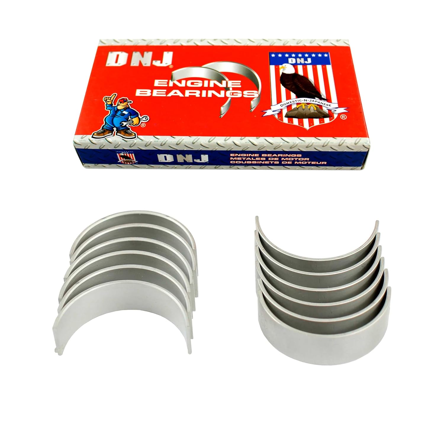 DNJ RB860 Rod Bearings Set Standard for 2006-2013 BMW 128i, 325i, 325xi 3.0L L6 24V DOHC 2996cc