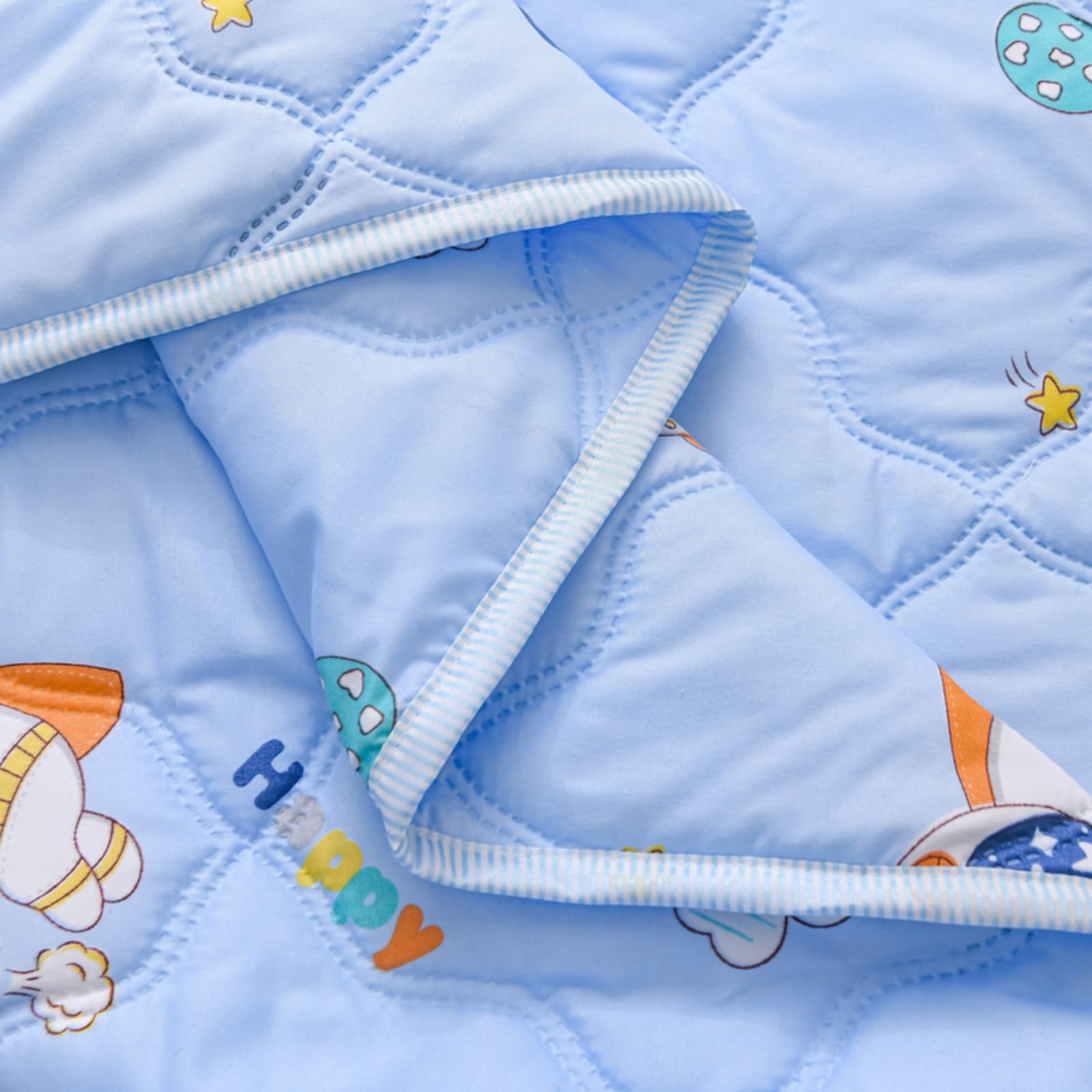 Odot Edredón Sin Funda 2.5 TOG Single A King (Astronauta,200x230cm) | Relleno Nórdico Verano Edredón Ligero y Transpirable Lavable a Máquina y Secado Rápido para las Noches Cálidas de Verano