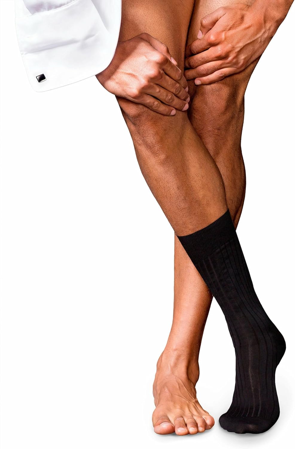 FALKE Men No. 13 Finest Piuma Cotton Crew Length Dress Socks, 1 Pair