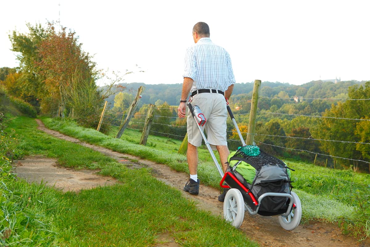 MOTTEZ A700P Chariot randonnée Sortie Outdoor, 30kg, Noir
