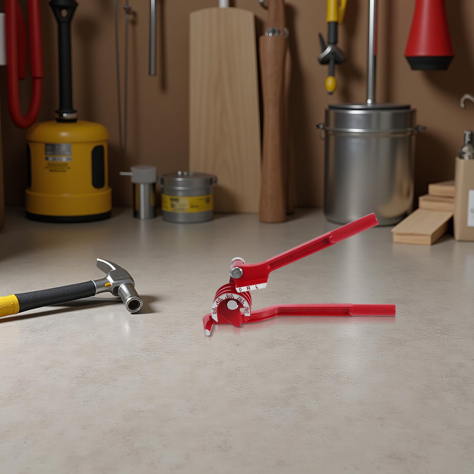 Piegatrice per Tubi Portatile Alluminio Piegatubi Manuale per Tubi in Rame Alluminio e Acciaio Sottile Curve Energia