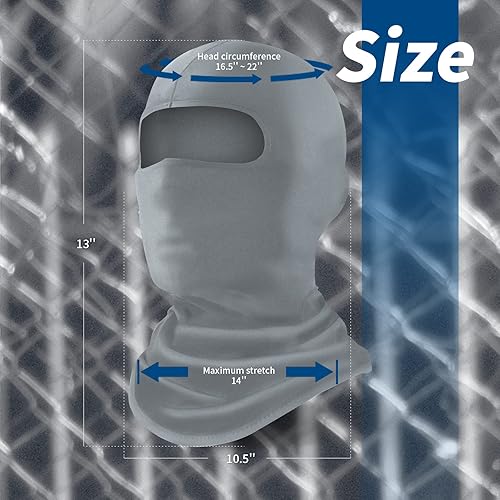 Miniatura 46 de YESLIFE Máscara de esquí, máscara facial para hombres y mujeres, esquí, snowboard, motocicleta, protección UV y protección contra el viento 6 Negro