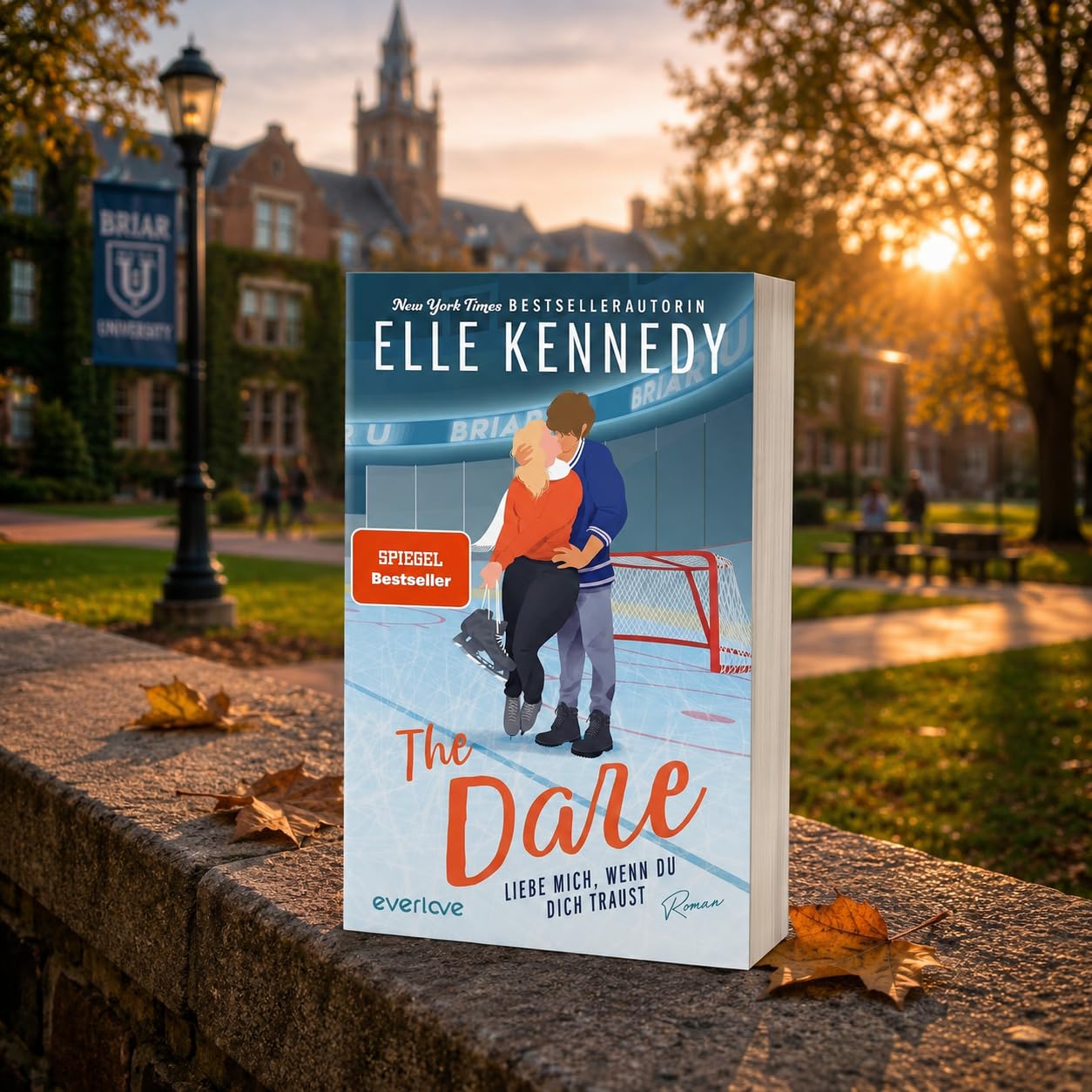Elle Kennedy - Briar U Reihe Band 1-4 Buchset: The Chase, The Risk, The Play, The Dare - New Adult Romance Deutsch College Liebesroman Set - Hockey Roman Taschenbuch mit exklusivem Lesezeichen