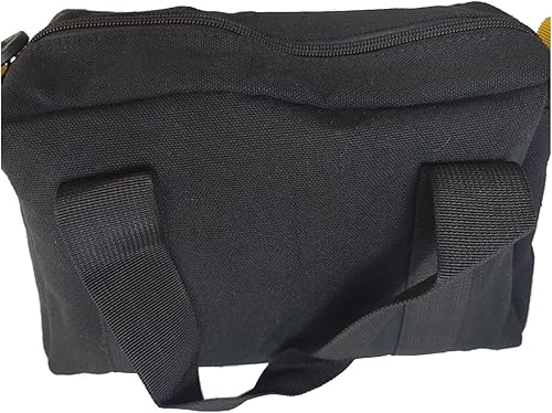 Miniatura 6 de Heavy Duty 12 Inch Black Canvas Tool Bag Wide Fabric Waterproof Storage for Mechanics Construction Workers