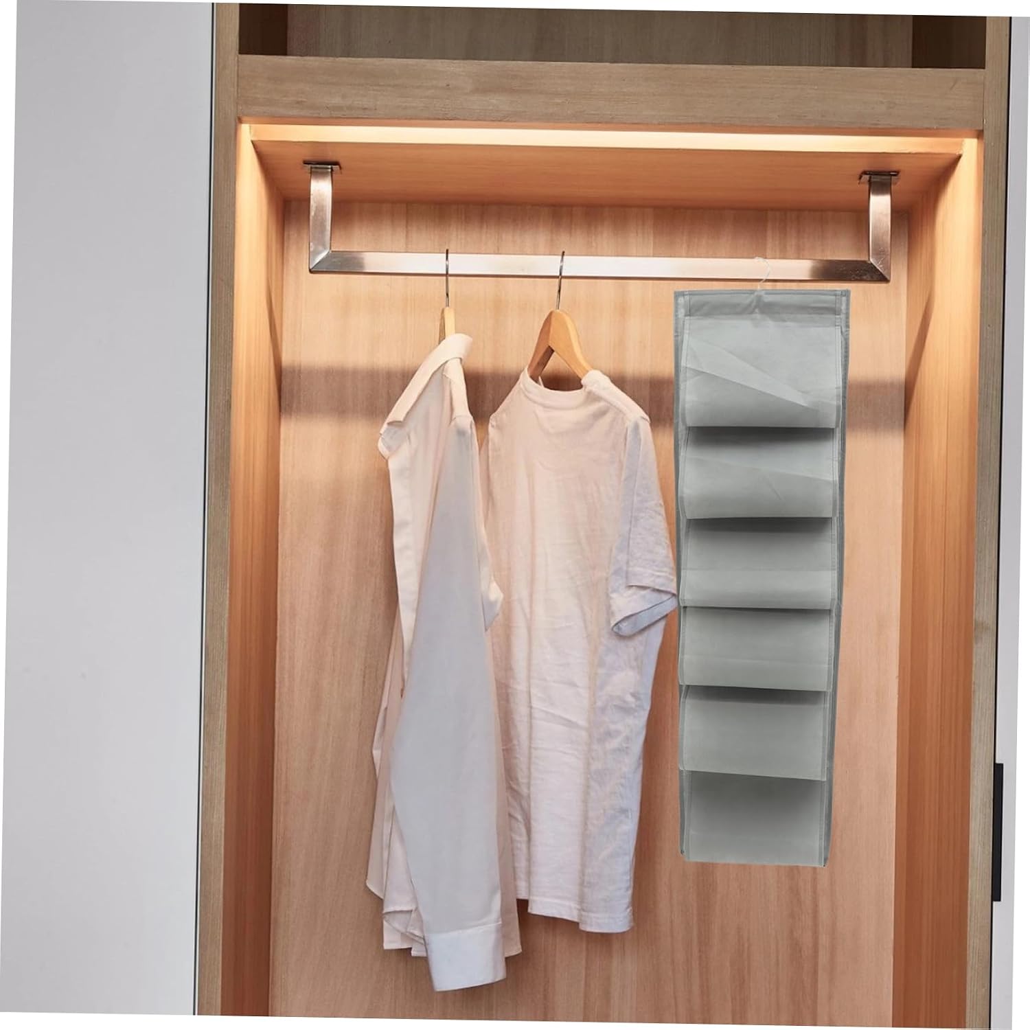 Cabilock Hanging Storage Bag for Closet, 12-slot Non-woven Shoe Organizer