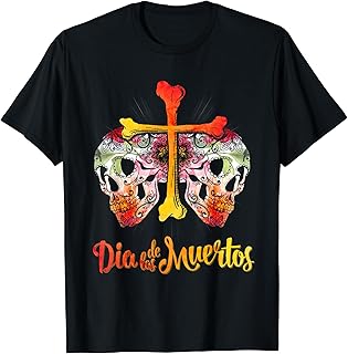 Day Of The Dead Cross Bones Sugar Skull Flower T-Shirt Gift T-Shirt