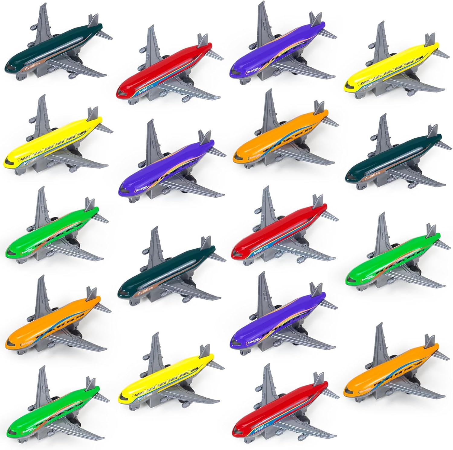 8 Pack Airplane Toys for 3 4 5 6-9 Years Old Boys, Diecast Metal Pull Back Airplanes Fighter Jet Aircraft Plane Model Military Toys for Kids Toddlers Birthday Gifts Party Favors