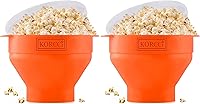 Vista 19 de El Original Korcci Palomitero de Silicona para Microondas, Palomitero para Microondas, Tazón Plegable para Hacer Palomitas en Microondas, No