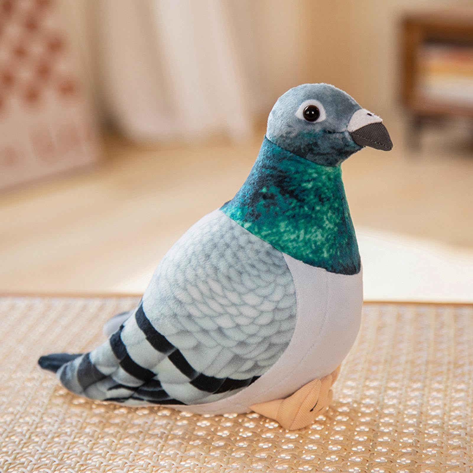 Amazon.co.jp: ぬいぐるみの鳩のおもちゃ、リアルなロックピジョンの