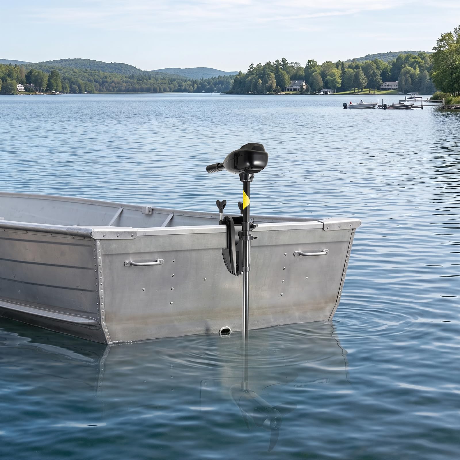 Elektrischer Aussenbordmotor 80lbs 12V Langschaft Bootsmotor