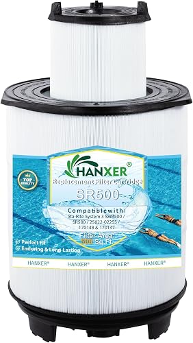 System 3 S8M500 Inner and Outer Set Pool Filter Cartridges - Replacement for Sta-Rite System 3 25022-0225S, 170147, 170148 Swimming Pool Filter Cartridge, 500 Sq.Ft