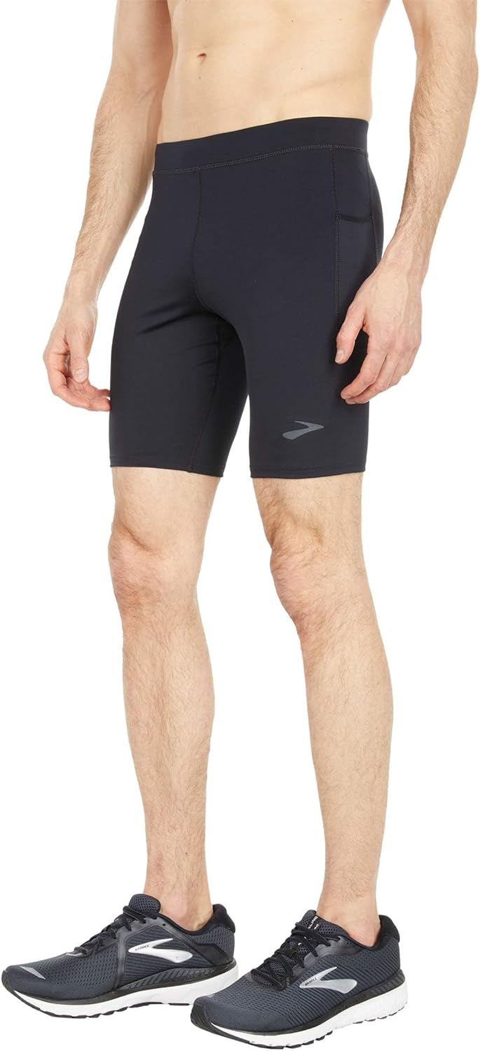 Men's Source 9" Short Tight, Lightweight Running Compression Shorts with Seamless Fitted Fit & Drop-in Storage
