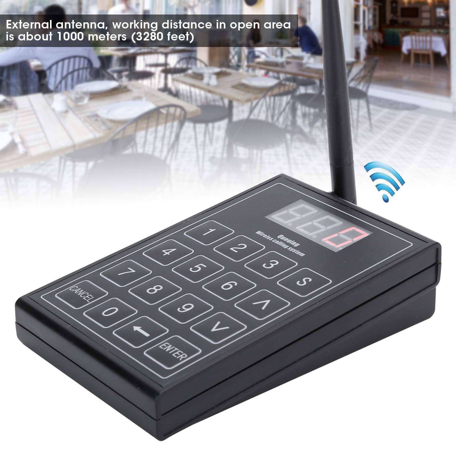 Bewinner Pager Tastatursender Digital für SU-668 SU-669 SU-680 SU-668S SU-669S, Restaurant Pager Tastatursender für Drahtlose Anrufe Pager, NUR Tastatur für Restaurant Anrufsysteme