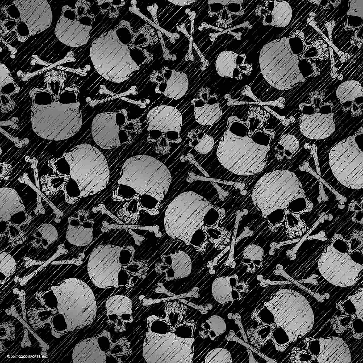 Hot Leathers BAB1090 Skulls and Bones Bandana - 21X21