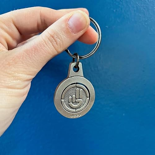 Miniatura 5 de Jeep Llavero giratorio de peltre personalizado Wave, Peltre