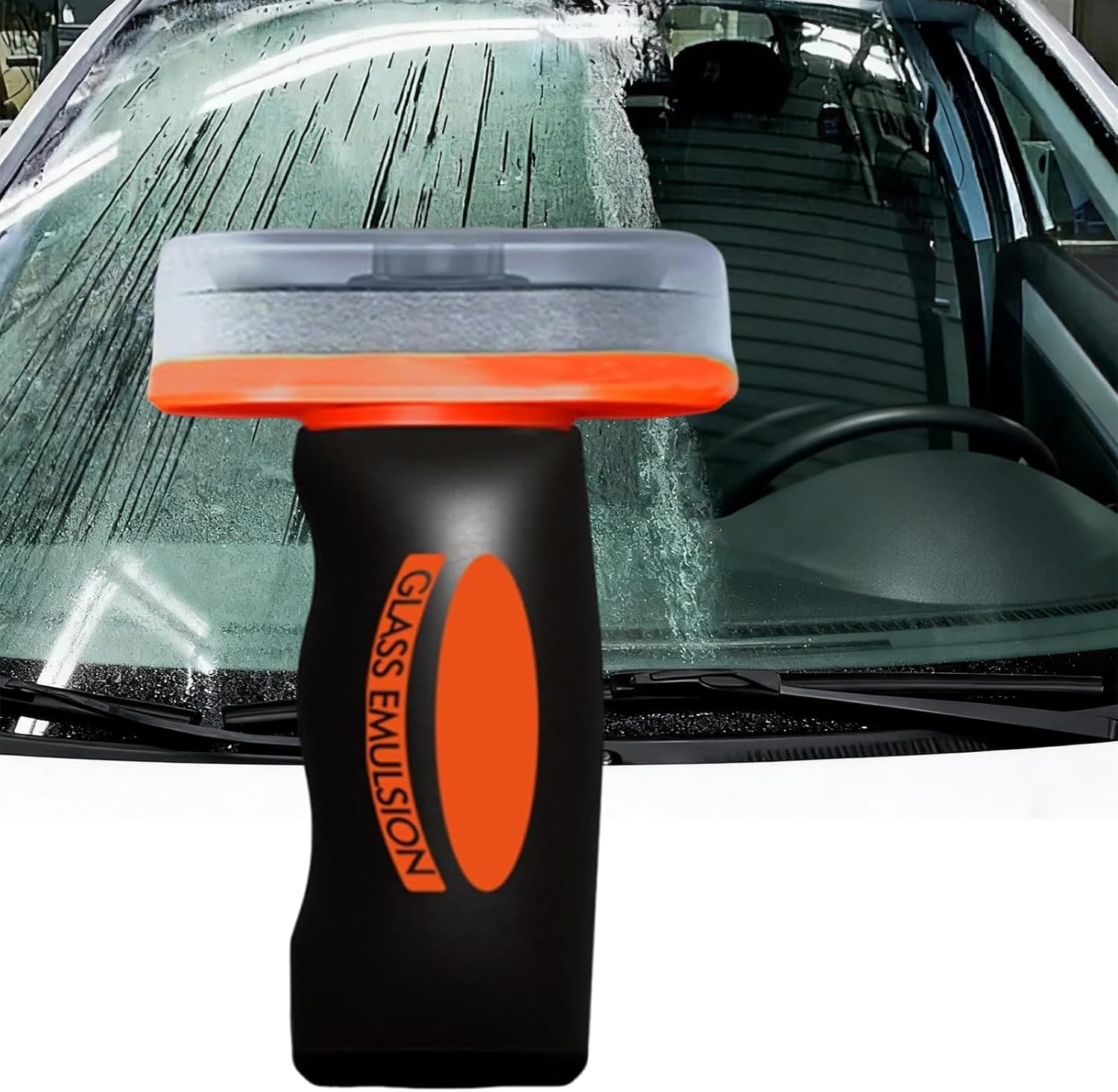 Hand Held Glass Oil Film Remover,Automotive Handheld Oil Film Cream,Removes Oil Film & Smudges (3PC)
