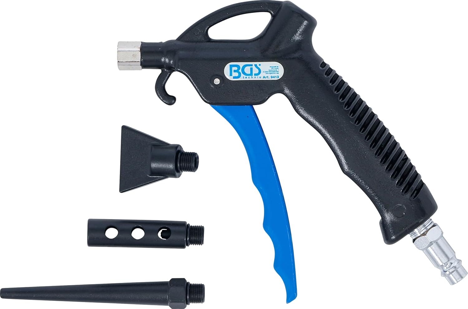 BGS 9413 | Air Blow Gun | with 3 Attachments