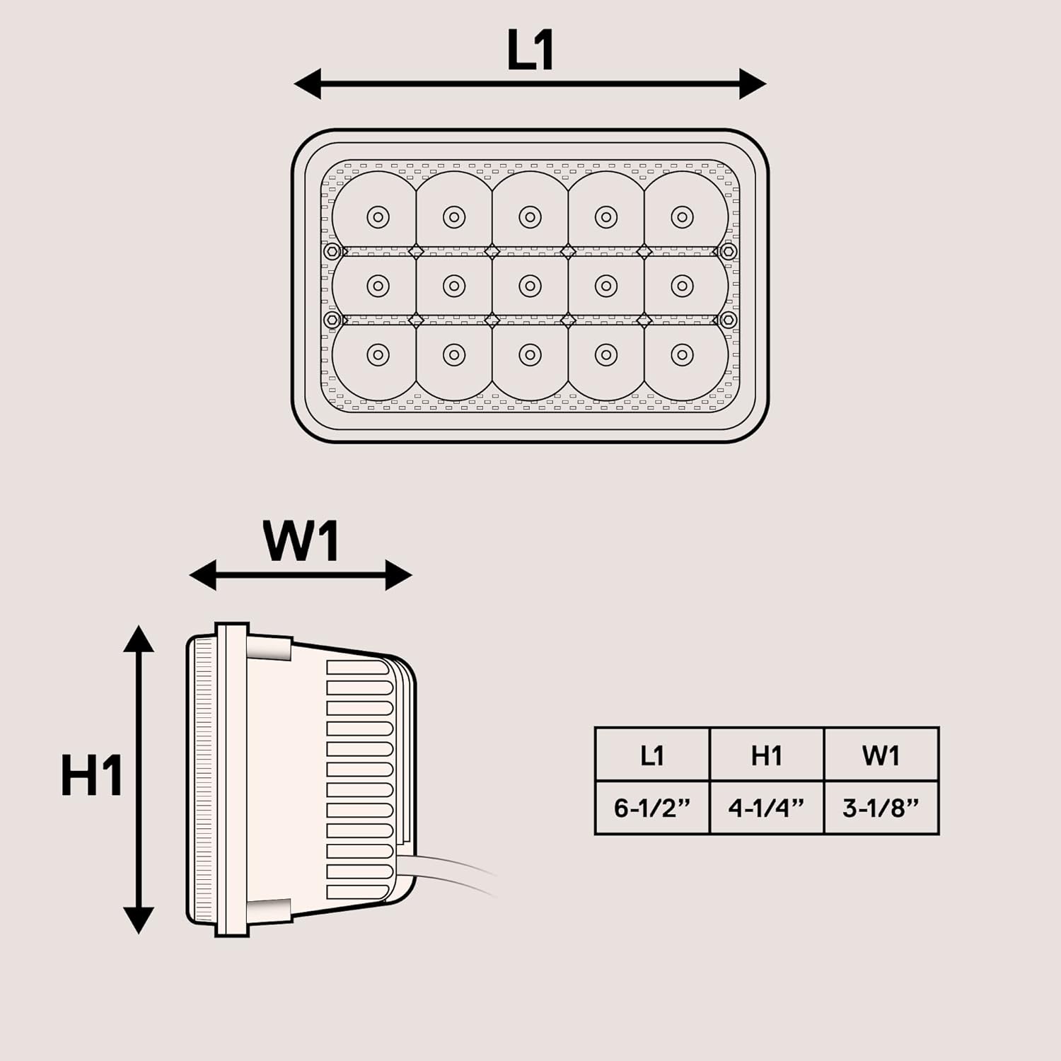 TRUE MODS 4pc Black 6x4 4x6 Inch LED Headlights 45W H4 High Low Sealed Beam H4652 H4666 H6545 H4651 H4656 for Freightliner Classic XL FLD 120 Peterbilt 379 357 378 385 Kenworth T600 T800 W900 T2000