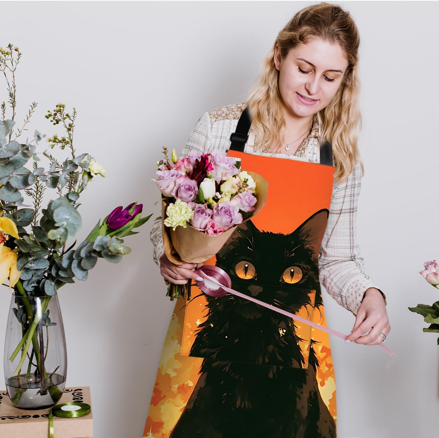 Apron Adjustable Waterproof with Two Deep Pockets Wowen men for Summer BBQ Pool Parties & Resorts - Image 3