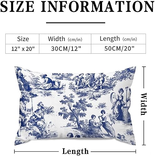 Vista 457 de ArogGeld Chinoiserie - Fundas de almohada escénicas asiáticas, estilo asiático, funda de almohada azul y verde Kelly, funda de cojín para decoración