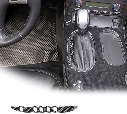 Pegatinas de fibra de carbono suave para coche, indicador de cambio central para Chevrolet Corvette C6 2005-2013, calcomanías de ajuste de marco de