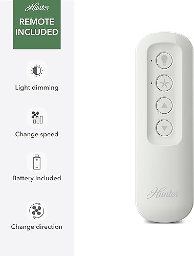 Miniatura 6 de Hunter Fan Company 52289 Margo Ventilador de techo, 44 pulgadas, negro mate