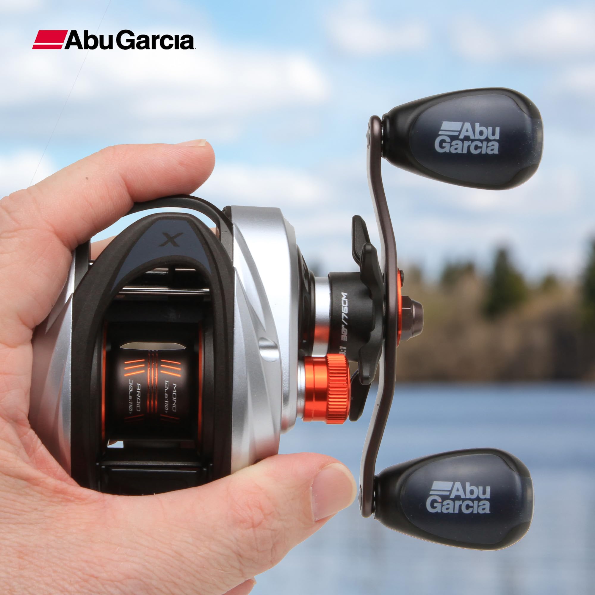 Abu Garcia Revo 5 X Low Profile Fishing Reel, Right Handle Position, C6 Carbon Frame & Asymmetrical Body Design, Durable, Lightweight Fishing Reels : Sports & Outdoors