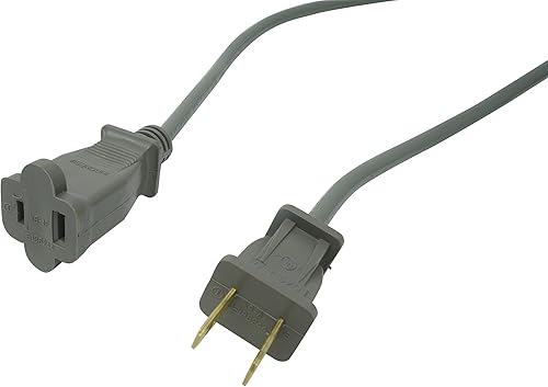 Miniatura 6 de Woods 2867 Cable de extensión de 3 salidas con grifo de alimentación, 20 pies, gris y cable de extensión para electrodomésticos pequeños 990547 162