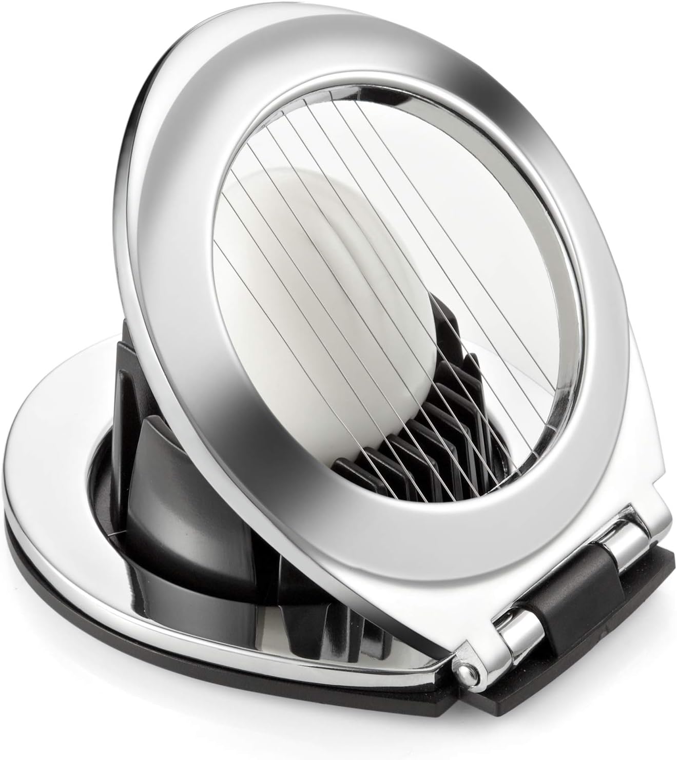 Stainless Steel Egg Slicer ChirRay 2 In 1 Slices & Wedges Slicing Hard Boil Eggs Kitchen Tool