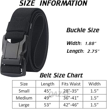 QAZSE Tactical Rigger Belt 1.5inch 
